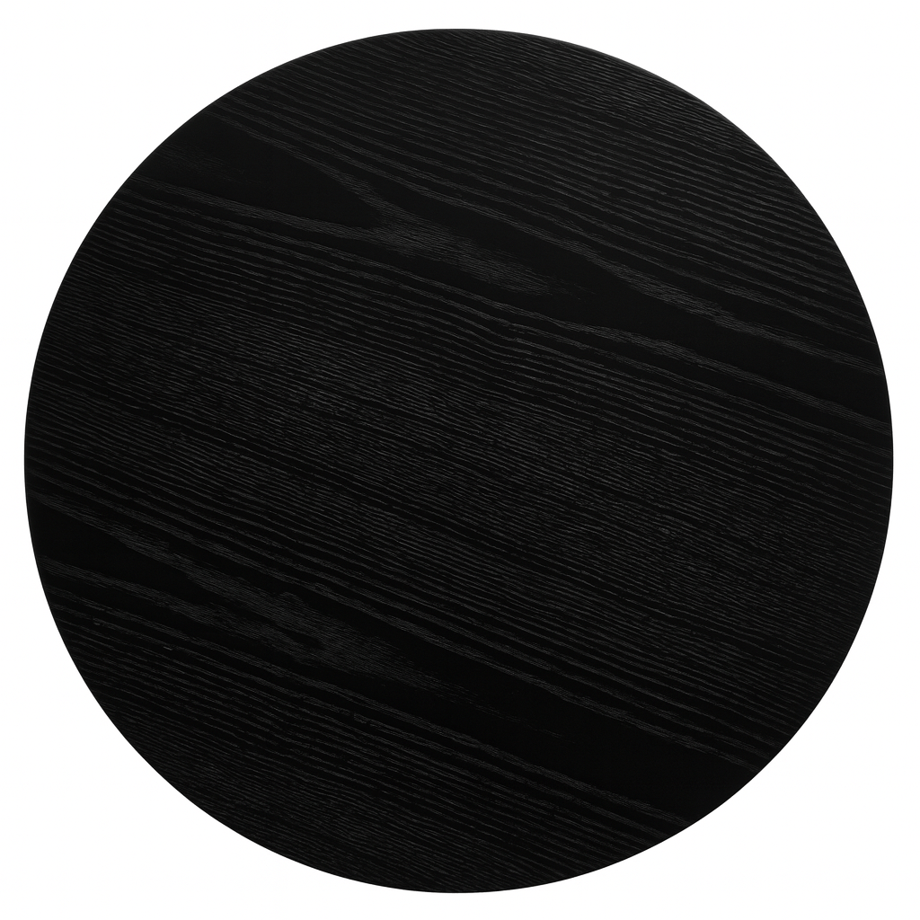 Couchtisch Rund ø80 cm - Eiche Schwarz