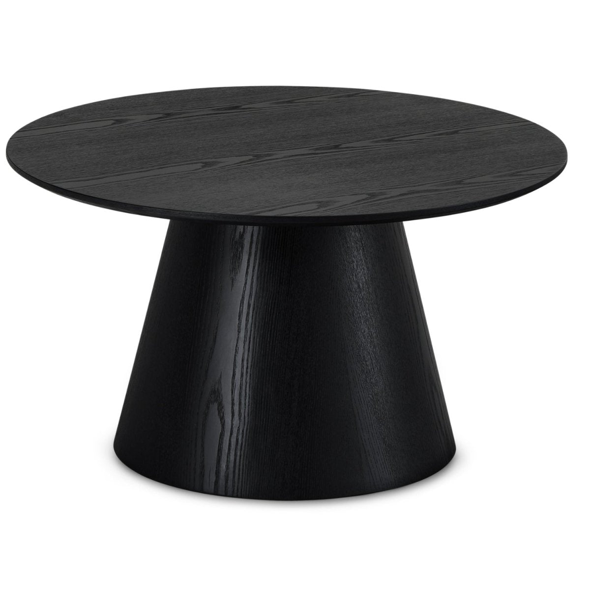 Couchtisch Rund ø80 cm - Eiche Schwarz