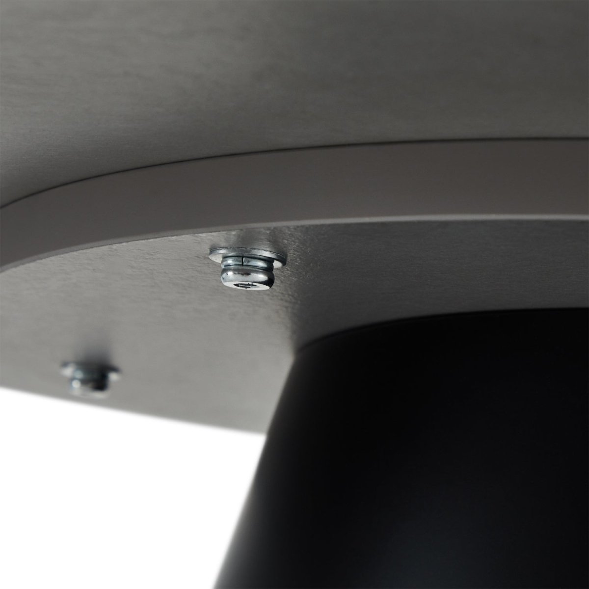 Couchtisch Rund ø80 cm - Marmoroptik Hellgrau
