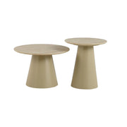 FURNHOUSE Tango Couchtisch Rund ø80 cm - Travertine-Optik Beige