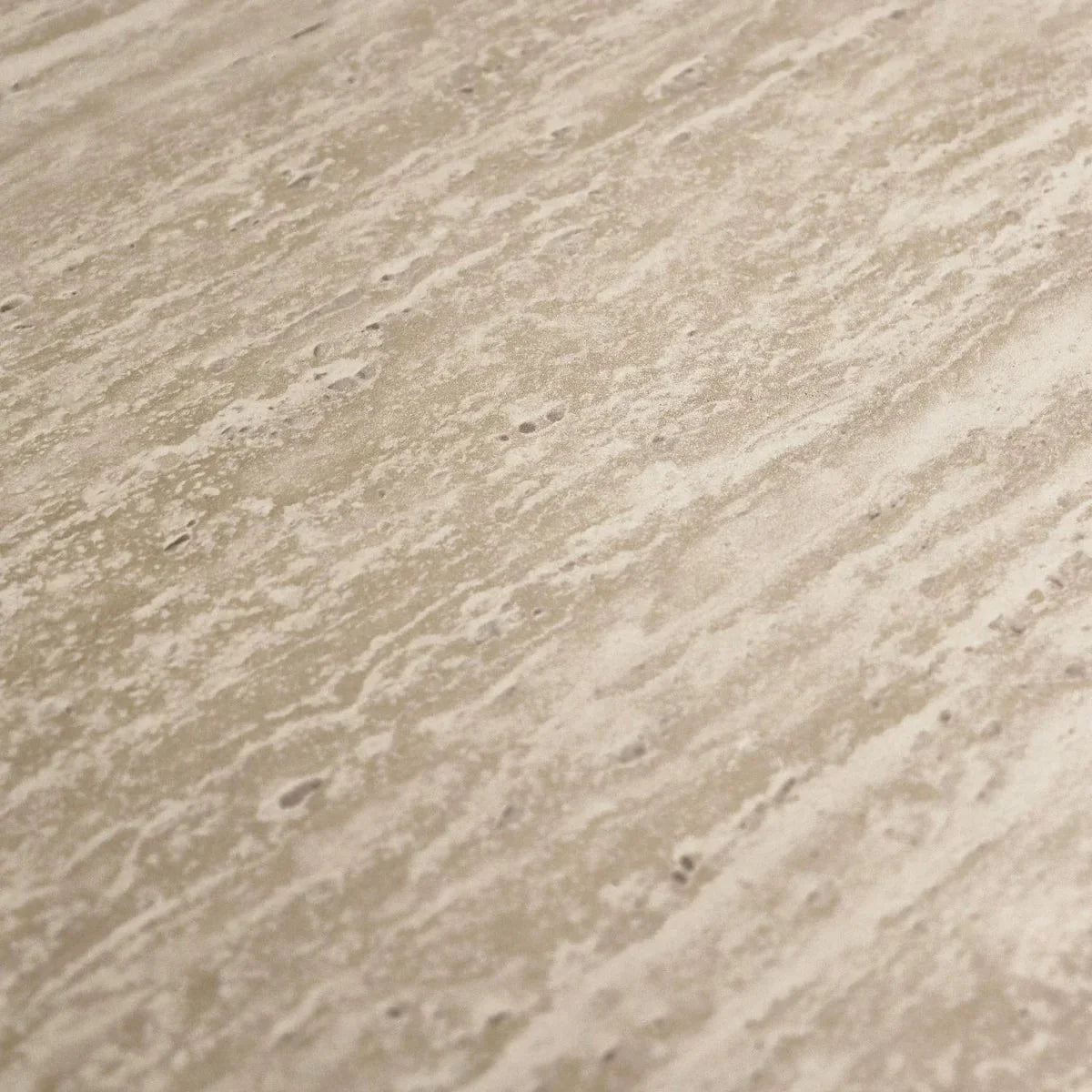 FURNHOUSE Tango Couchtisch Rund ø80 cm - Travertine-Optik Beige