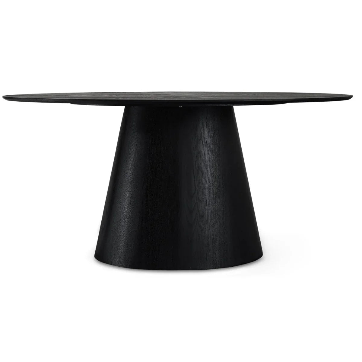 FURNHOUSE Tango Ovaler Esstisch 160x90 cm - Eiche Schwarz