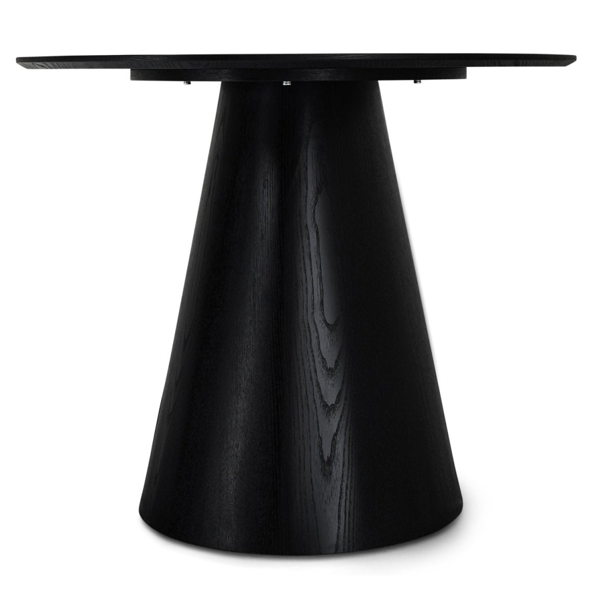 Ovaler Esstisch 160x90 cm - Eiche Schwarz