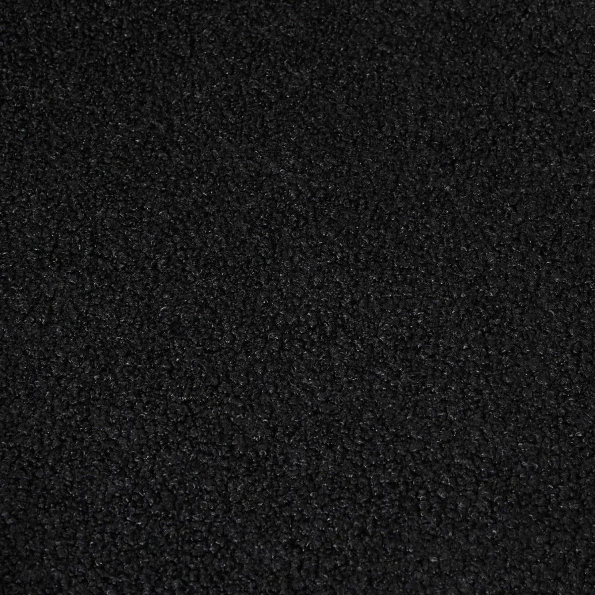 FURNHOUSE Teddy Esszimmerstühle 2er Set - Bouclé-Stoff Schwarz