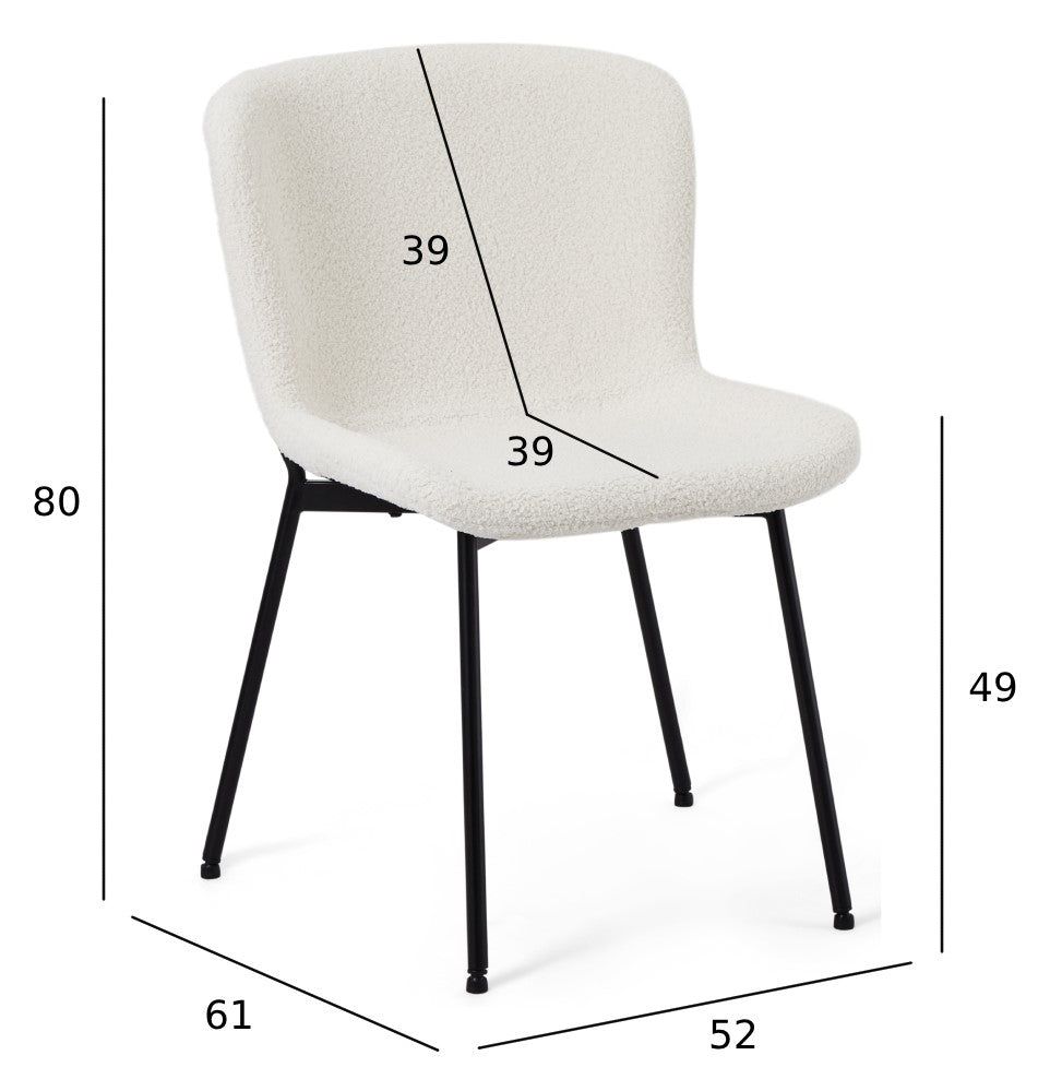 2er Set Esszimmerstühle - Weiß