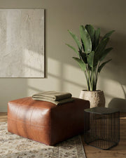 Tenna Pouf 60x60x45 cm - Braun