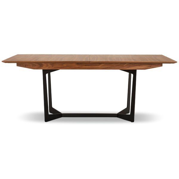 Rechteckiger Esstisch 200x100 cm - Ausziehbar bis 250 cm - Amerikanische Walnuss