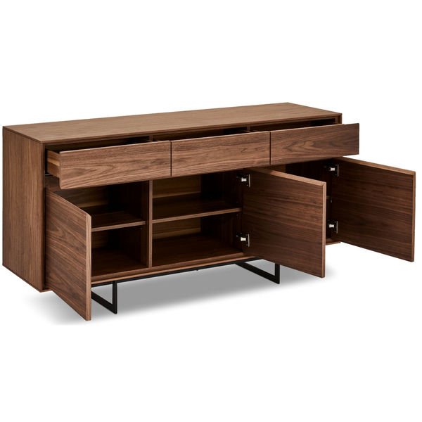 Sideboard mit 3 Türen - 155 cm breit - Amerikanische Walnuss