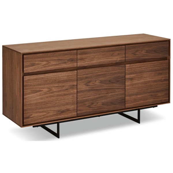 Sideboard mit 3 Türen - 155 cm breit - Amerikanische Walnuss