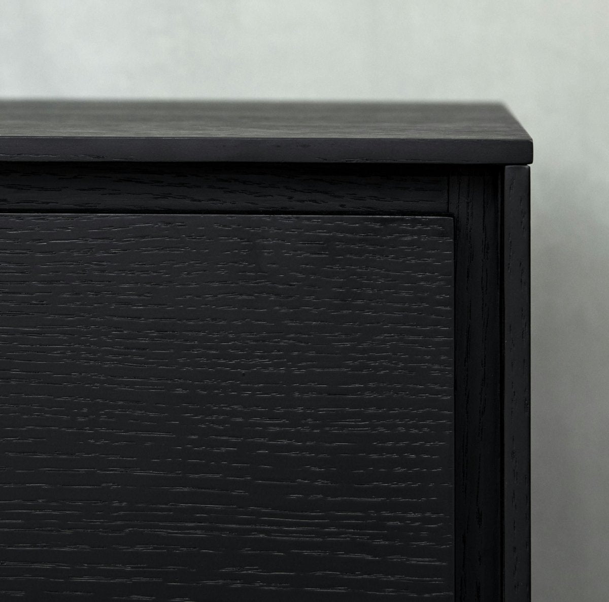 Sideboard mit 3 Türen - 155 cm breit - Schwarz