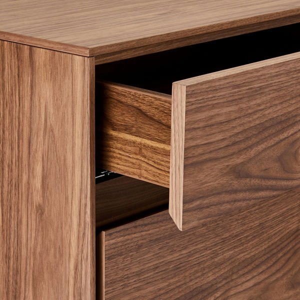 Sideboard mit 4 Türen - 205 cm breit - Amerikanische Walnuss