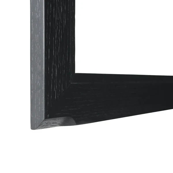 FURNHOUSE Tokyo Vitrine mit LED-Beleuchtung - 110 cm breit - Eiche Schwarz