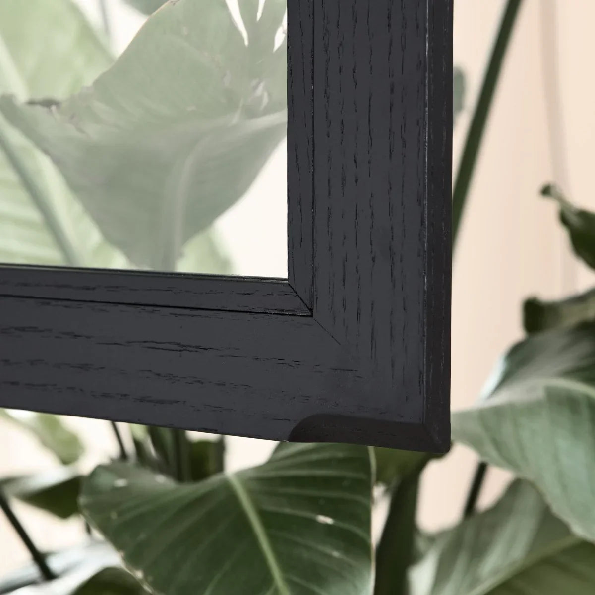 FURNHOUSE Tokyo Vitrine mit LED-Beleuchtung - 110 cm breit - Eiche Schwarz