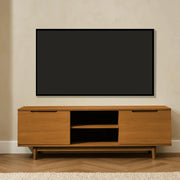 TV-Tisch mit 2 Türen - 160 cm breit - Wildeiche